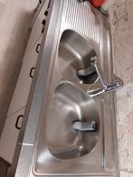 Franke inox spoelbakken (60€)- keukenkraan (110€), Huis en Inrichting, Ophalen