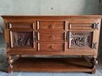 Vlaamse gesculpteerde vol eiken kast, Huis en Inrichting, Kasten | Dressoirs, Ophalen, Eikenhout, Vlaams, 50 tot 75 cm