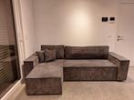 Canapé convertible lit avec méridienne état neuf, Enlèvement, Comme neuf, Gris, Autres dimensions