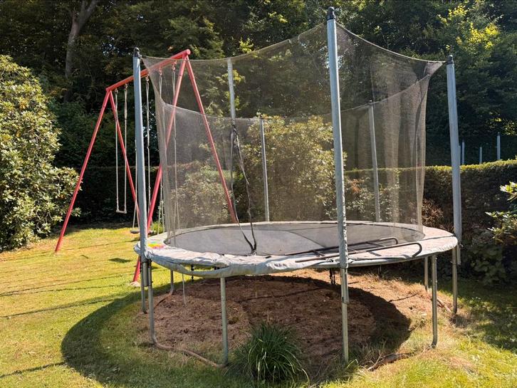 Trampoline décathlon 365cm, Kinderen en Baby's, Speelgoed | Buiten | Trampolines, Gebruikt, Ophalen