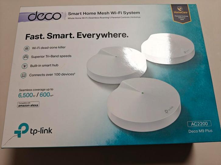 TP-Link Deco M9 Plus AC2200, Computers en Software, WiFi-versterkers, Ophalen