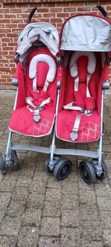 Tweeling buggy Mc Laren twin, Enlèvement, Comme neuf, Maclaren, Ombrelle