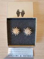 Wouters & Hendrix – zon-oorbellen met clips (jaren '80), Enlèvement ou Envoi, Or, Comme neuf, Argent