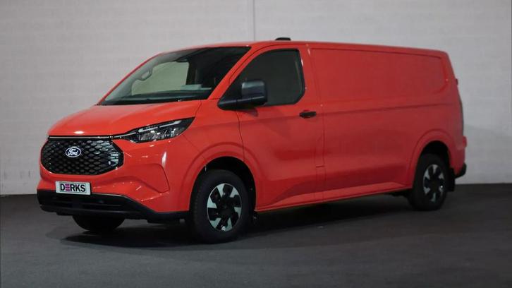 Ford E-Transit Custom 340 L2 H1 Trend 65 kWh Trekhaak Camera, Auto's, Bestelwagens en Lichte vracht, ABS, Centrale vergrendeling