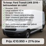 FORD TRANSIT, Auto's, Bestelwagens en Lichte vracht, Euro 5, Bedrijf, Diesel, 5 deurs