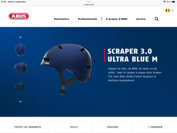 CASQUE VELO ABUS - Scraper 30 - taille 54-58 cm (M) beschikbaar voor biedingen