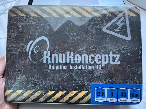 KnuKonceptz Kit de cable Ampli 8AWG CCA 40 Amperes, TV, Hi-fi & Vidéo, Câbles audio & Câbles de télévision, Neuf, Autres câbles