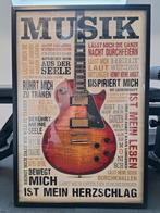 Affiche musicale - Guitare., Enlèvement, Utilisé