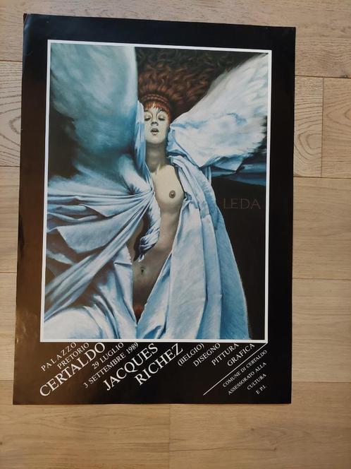 affiche LEDA, van Jacque Richez, van 1989, Antiek en Kunst, Kunst | Overige Kunst, Verzenden