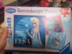 Puzzel frozen 3 in 1 doos, Kinderen en Baby's, Speelgoed | Kinderpuzzels, Ophalen, Zo goed als nieuw