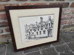 BRUGGE - PENTEKENING - Godshuisje, Antiek en Kunst, Ophalen of Verzenden