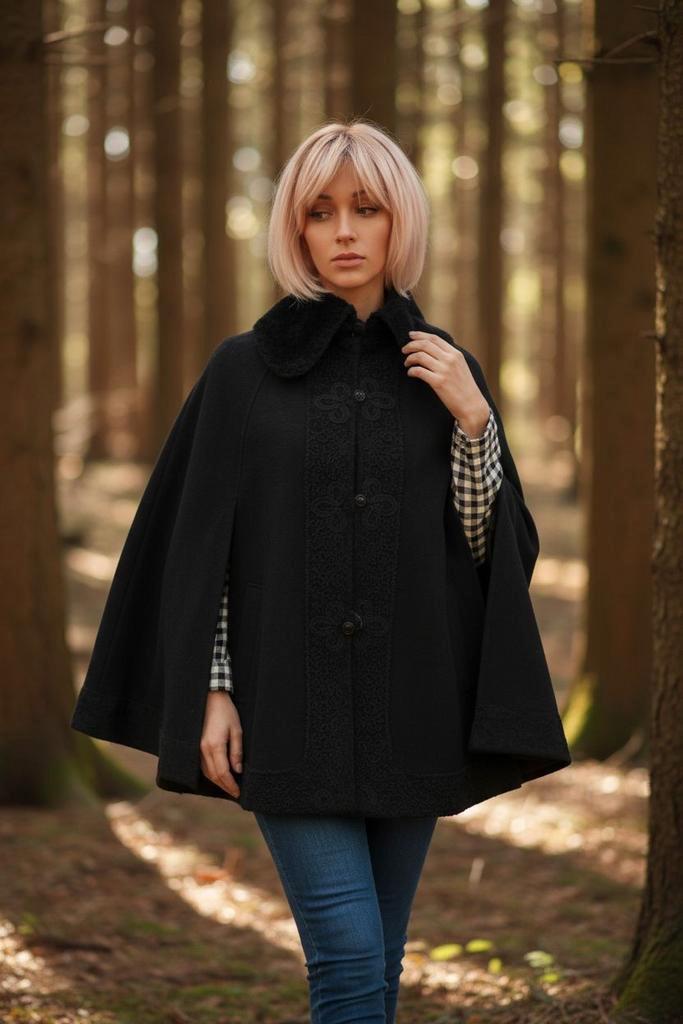 ✨️KORTING‼️ MC COUTURE Light Mantel Maat 36✨️✨️, Kleding | Dames, Jassen | Winter, Zo goed als nieuw, Maat 36 (S), Zwart, Ophalen of Verzenden