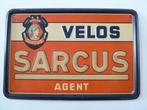 reclamebord velo's SARCUS oldtimer antieke fiets no emaille, Verzamelen, Ophalen of Verzenden, Reclamebord