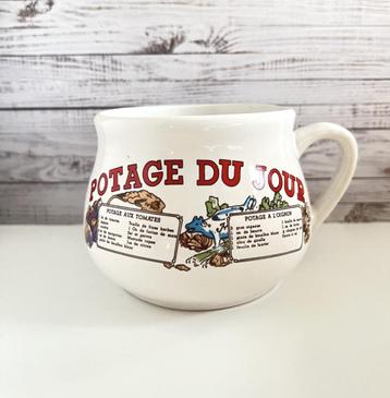 Bol à soupe avec liste d'ingrédients Tomate / Oignon beschikbaar voor biedingen