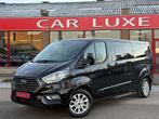 Ford Tourneo Custom 2.O LONG TITANIUM VIP GPS 8PLACES, Auto's, Stof, 4 cilinders, Zwart, Bedrijf