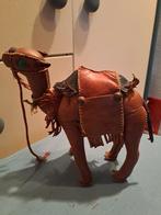 Klein ,lederen  genaaide dromedaris, 20cm op 20cm, Verzamelen, Dierenverzamelingen, Ophalen of Verzenden, Zo goed als nieuw
