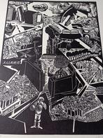 litho X3 49/50 "Modern Times", Antiek en Kunst, Ophalen