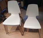 5 keukenstoelen, Huis en Inrichting, Ophalen, Gebruikt, Wit, Vijf, Zes of meer stoelen