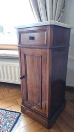 Biedermeier nachtkastje met marmer., Antiek en Kunst, Ophalen