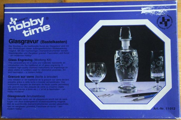 Glasgravureset 2, Hobby en Vrije tijd, Knutselen, Nieuw, Knutselwerk, Ophalen of Verzenden