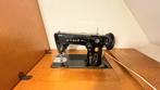 Werkende vintage Singer naaimachine met houten kast, Enlèvement