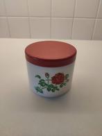 Vintage Voorraadbus, rood deksel, H 8 cm, Ophalen