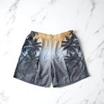 Zwembroek - zwem short beige zwart met palmbomen 3XL, Kleding | Heren, Badmode en Zwemkleding, Verzenden, Overige maten, Zwart