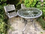 IJZEREN RONDE TAFEL, Tuin en Terras, Ophalen, Gebruikt, Rond, Metaal