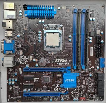 MSI moederbord Intel i7 4790 3,6 Ghz LGA 1150 16 Gb DDR3 RAM beschikbaar voor biedingen