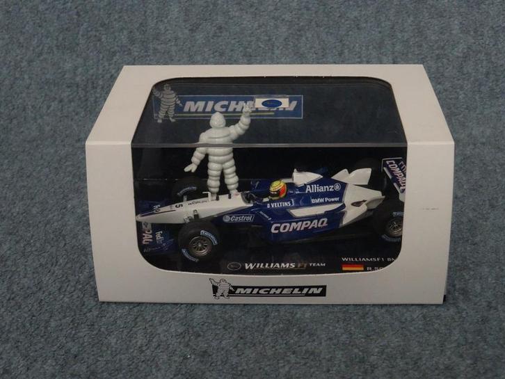 F1 BMW Williams FW24 Schumacher zeldzame MICHELIN uitgave, Hobby en Vrije tijd, Modelauto's | 1:43, Gebruikt, Auto, MiniChamps