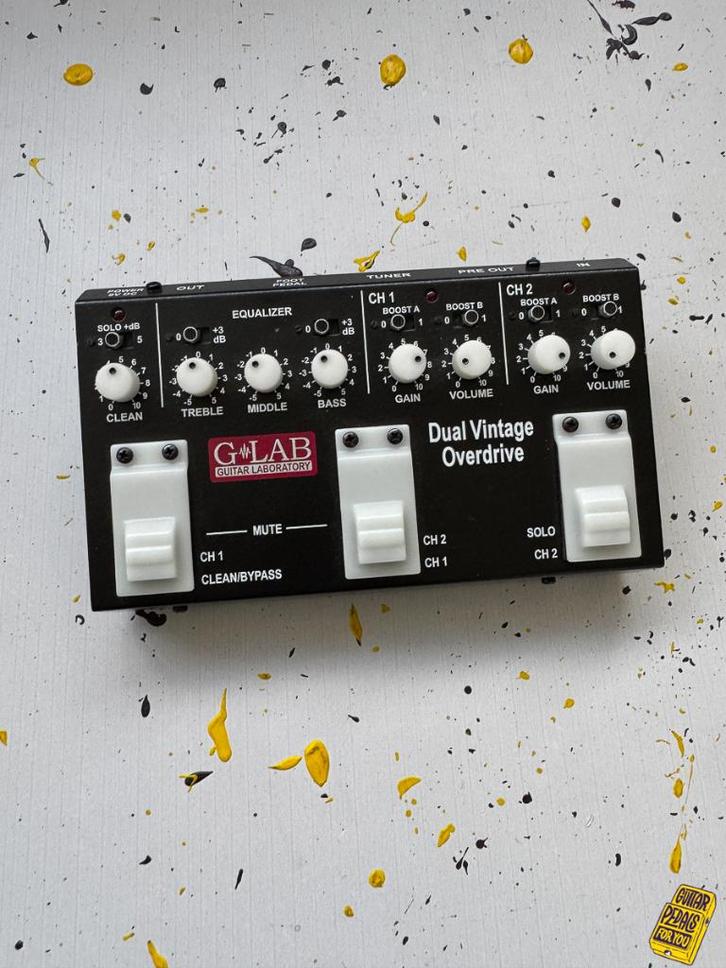 Overdrive G-Lab Dual Vintage, Musique & Instruments, Effets, Utilisé, Distortion, Overdrive ou Fuzz, Enlèvement ou Envoi