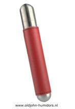 ADORINI  SIGARENKOKER - RVS MET ROOD LEER BEKLEED sk92, Verzamelen, Rookartikelen, Aanstekers en Luciferdoosjes, Verzenden, Nieuw