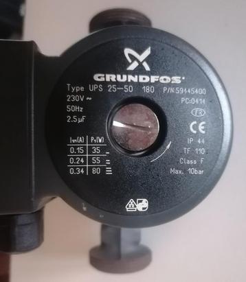 Pompe circulateur Grundfos, Enlèvement, Comme neuf