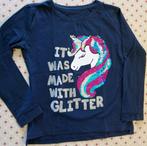 Gratuit: tee-shirt sequins, 10 ans (140), Enlèvement ou Envoi, Utilisé, Fille, Chemise ou À manches longues