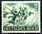 Deutsches Reich: Motorradfahrer 1943, Timbres & Monnaies, Timbres | Europe | Allemagne, Enlèvement ou Envoi, Autres périodes