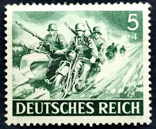 Deutsches Reich: Motorradfahrer 1943, Postzegels en Munten, Postzegels | Europa | Duitsland, Overige periodes, Ophalen of Verzenden