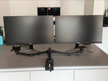 2 x monitor Acer + houder, Enlèvement, Comme neuf