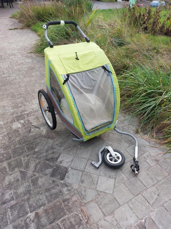 Fietskar 2e hands, Fietsen en Brommers, Fietsaccessoires | Aanhangwagens en Karren, Gebruikt, Kinderkar, 40 tot 60 kg, Ophalen