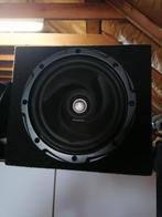 Kenwood woofer met kist en versterker bosschman, Enlèvement, Comme neuf