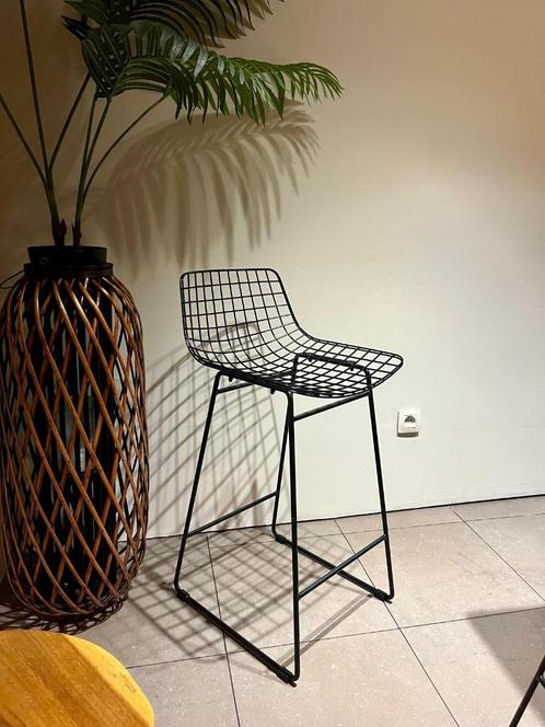 barkruk 'Wire' HK Living, Huis en Inrichting, Stoelen, Zo goed als nieuw, Vijf, Zes of meer stoelen, Metaal, Ophalen