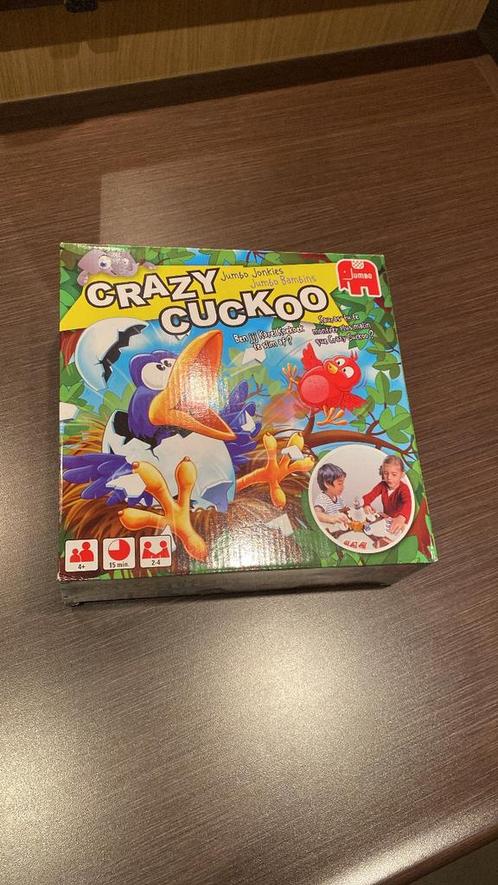 Crazy Cuckoo - kinderspel, Hobby en Vrije tijd, Gezelschapsspellen | Bordspellen, Zo goed als nieuw, Drie of vier spelers, Ophalen of Verzenden