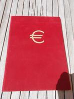 rood fluweel euromunten verzamelmap, Ophalen of Verzenden