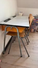 Lessenaar / bureau met stoelen, Huis en Inrichting, Bureaus, Ophalen, Gebruikt