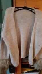 Cardigan tricot Terra die Siena beige taille universelle, Comme neuf, Beige, Terra di Siena, Taille 46/48 (XL) ou plus grande