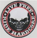 Live Free Ride Hardcore stoffen opstrijk patch embleem #2