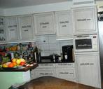 eiken keuken panelen, Huis en Inrichting, Keuken | Complete keukens, Gebruikt, Dubbelwandige keuken, Wit, Ophalen