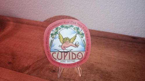 Brouwerij antiek bier Cupido label, Verzamelen, Biermerken, Gebruikt, Overige typen, Overige merken, Ophalen of Verzenden