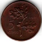 Turkije : 5 Kurus 1971  KM#890.2  Ref 14405, Postzegels en Munten, Ophalen of Verzenden, Losse munt, Overige landen