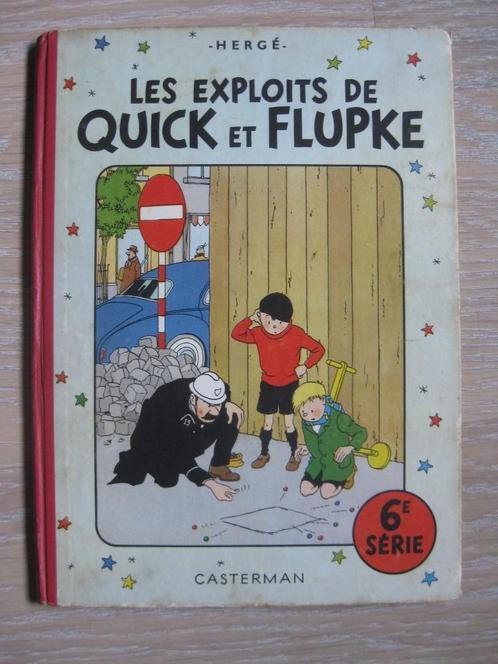 Quick et Flupke T6 Ed.O couleur 1954 (B9) Hergé, Boeken, Stripverhalen, Gelezen, Eén stripboek, Ophalen of Verzenden