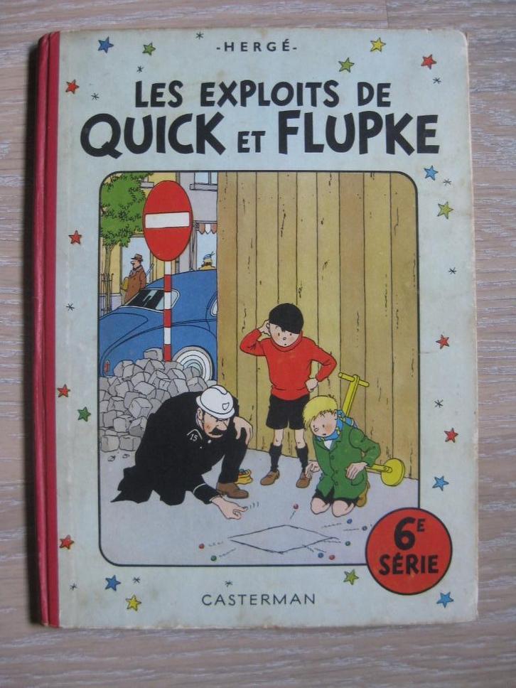 Quick et Flupke T6 Ed.O couleur 1954 (B9) Hergé, Boeken, Stripverhalen, Gelezen, Eén stripboek, Ophalen of Verzenden